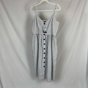 Nordstrom ATM button down stripped dress